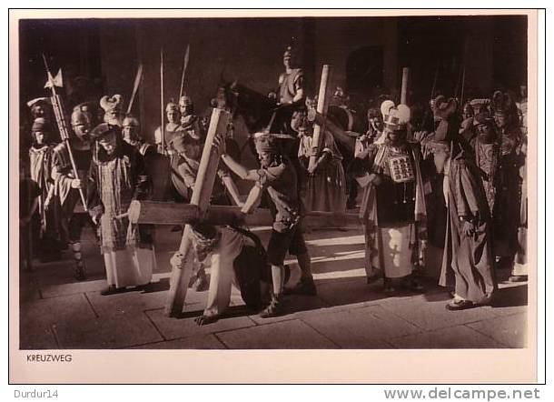 OBERAMMERGAU (Allemagne). Offizielle Fotocarte / Jubiläums-Passionsspiele 1934  (Religion / Voir Scans  S.v.p.) - Oberammergau