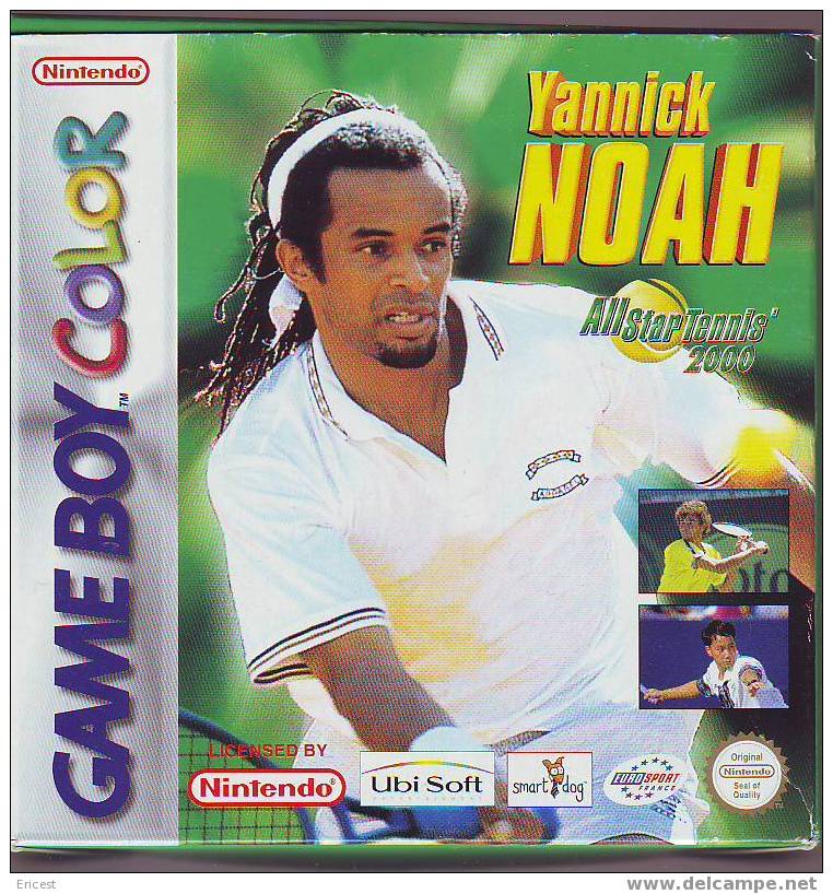 - JEU GAME BOY COLOR YANNICK NOAH TENNIS (fonctionne Sur GBA Et SP) - Game Boy Color