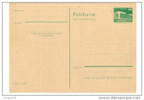 Entier Postal Ddr  Neuf - Postcards - Mint