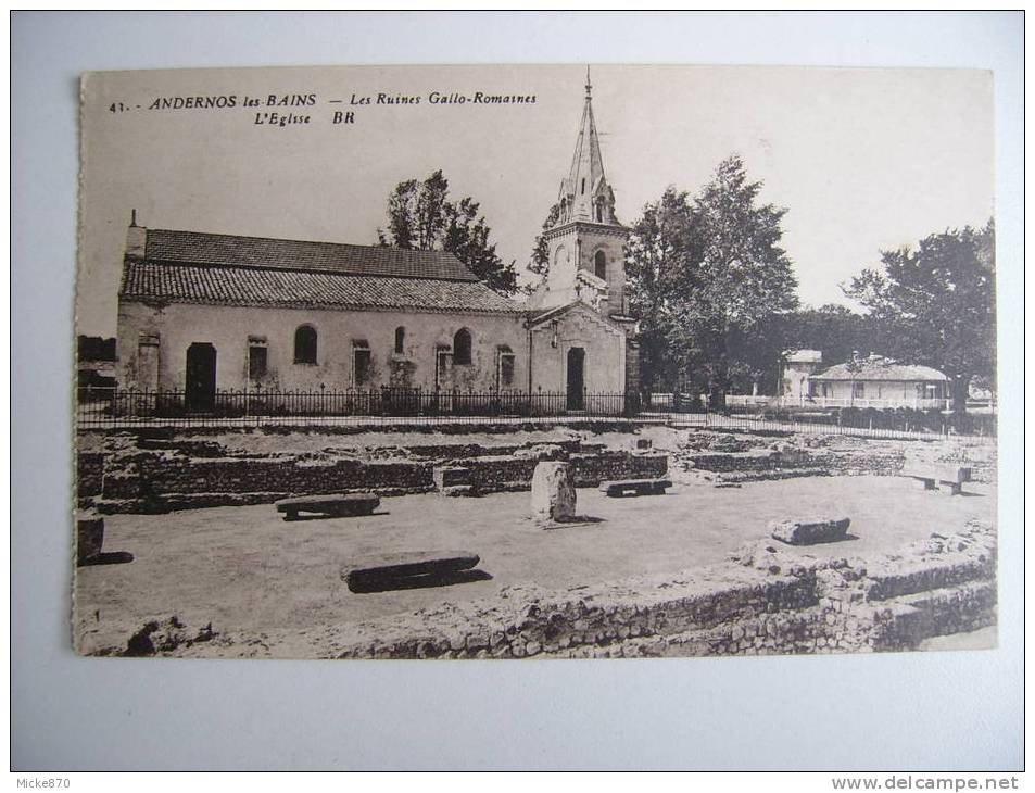 Andernos Les Bains Les Ruines Gallo Romaines L'église - Andernos-les-Bains