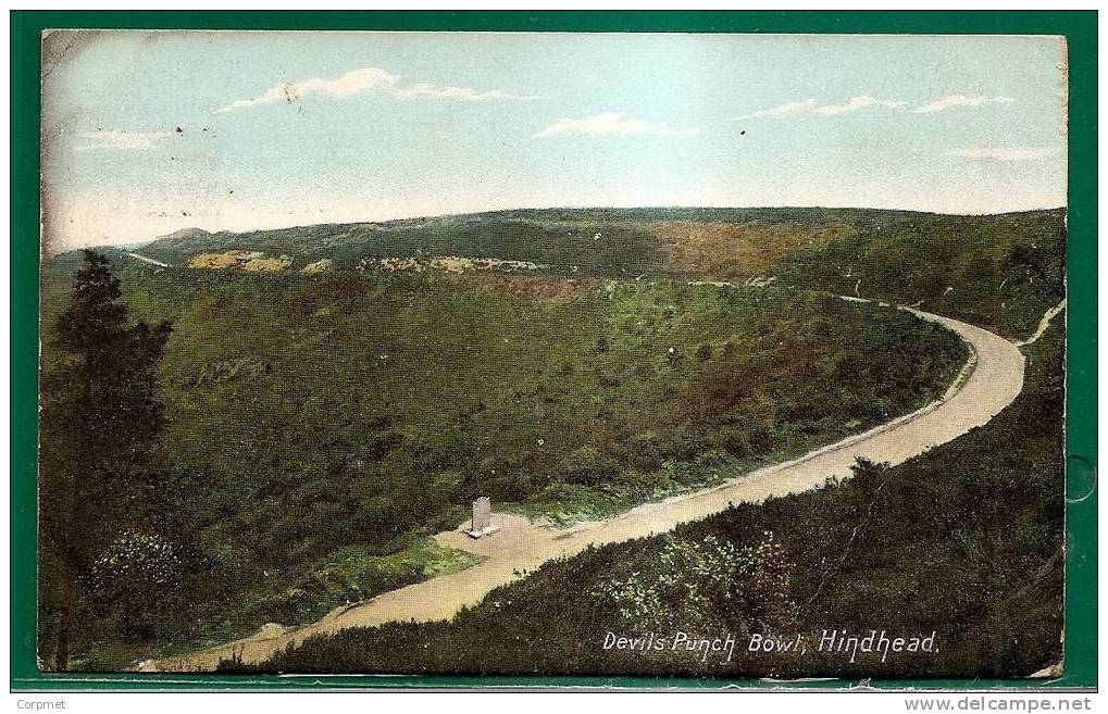 Devil's Punch Bowl - HINDHEAD - 1910 POSTCARD Sent To BUENOS AIRES - Surrey