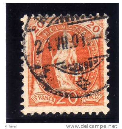 Suisse 1900-1903 : No 66 E - Oblitérés