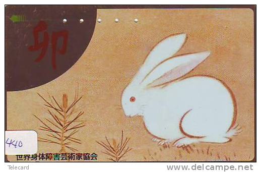 Carte Japon - LAPIN (440)  Rabbit LAPIN KONIJN Kaninchen Conejo Animal Tier ZODIAC HOROSCOPE - Conejos