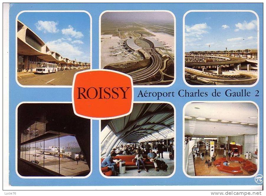 ROISSY EN FRANCE -  L´Aérogare  Charles De Gaulle 2   - 6 Vues -  N°  352 - Roissy En France