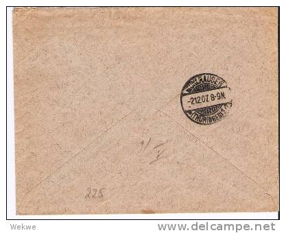 Rle002/  RUSS. LEVANT -  Brief, 20 Para Auf 4 Kopeken. Paar Mit Zwischensteg 1907, Nach Deutschland - Levant
