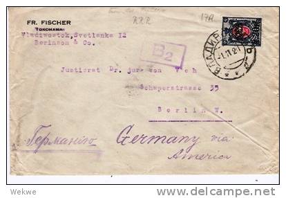 Rsr013/   -RUSSLAND - Fernost, 1921 Nach Berlin Via USA - Sibérie Et Extrême Orient