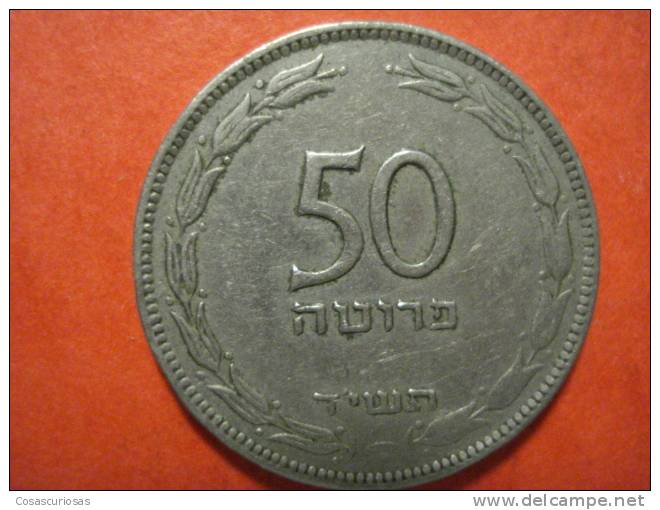 8533 ISRAEL 50  PRUTOT   AÑO / YEAR   1954   BC /  FINE / BB - Israel