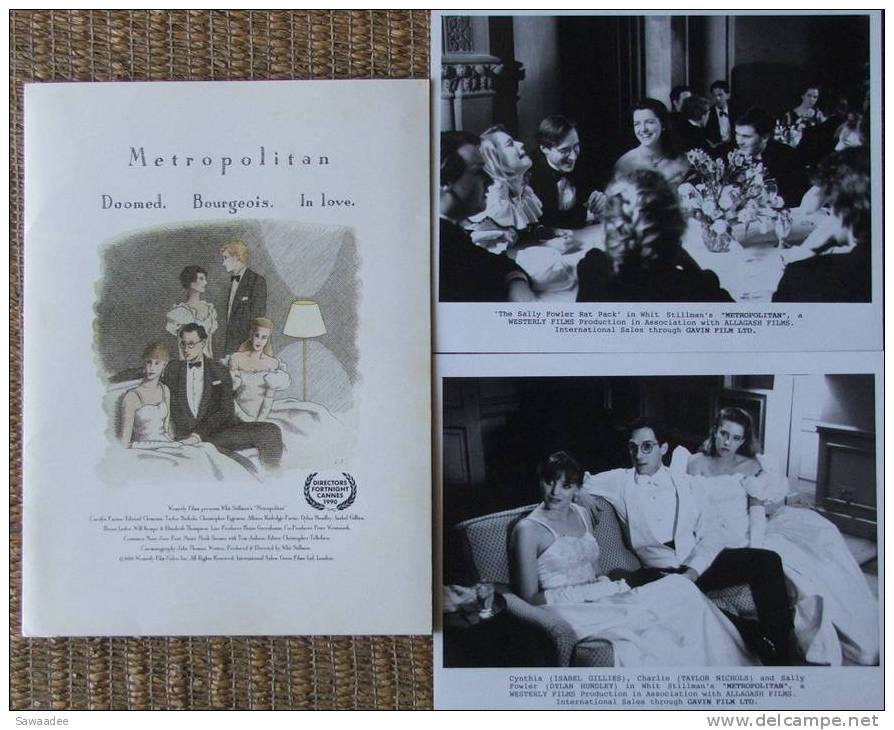 DOSSIER DE PRESSE - FILM - METROPOLITAN - WHIT STILLMAN - ANGLAIS - Film/ Televisie