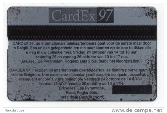 Belgacom. Telecard 20. Marin. Zeeman. Gent, Museum Voor Schone Kunsten. Paris-Bruxelles. Brussel-Parijs. CardEx 97. - Sin Chip