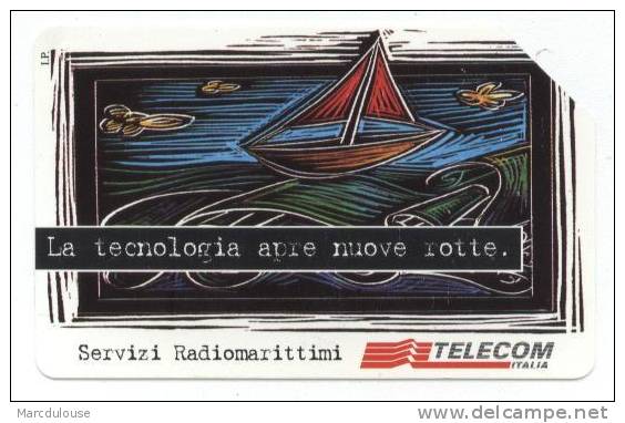 Telecom Italia.La Tecnologia Apre Nuove Rotte. Servizi Radiomarittimi. 37° Salone Nautico Internazionale Genova 1997. - Publiques Figurées Ordinaires