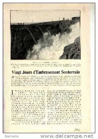 Feuillet Article Actualité  De  1901 " 20 Jours De Feu à BROKEN-HILL En AUSTRALIE " - Historical Documents