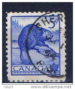 CDN Kanada 1953 Mi 287 287F Biber - Used Stamps
