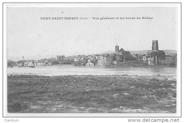 30 / FL/ PONT SAINT ESPRIT, Vue Générale Et Les Bords Du Rhône, - Pont-Saint-Esprit