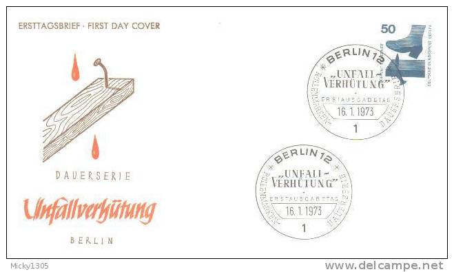 Germany / Berlin - Mi-Nr 408 FDC (q045)- - 1971-1980