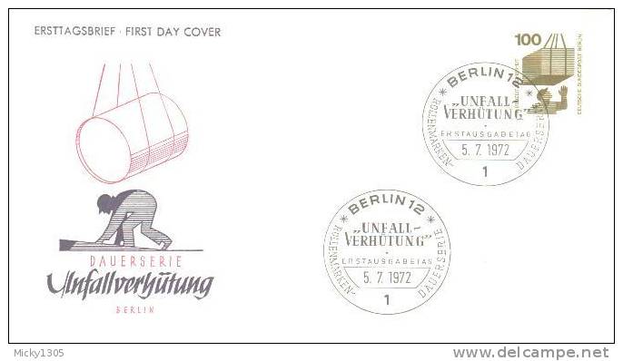 Germany / Berlin - Mi-Nr 410 FDC (q046)- - 1971-1980