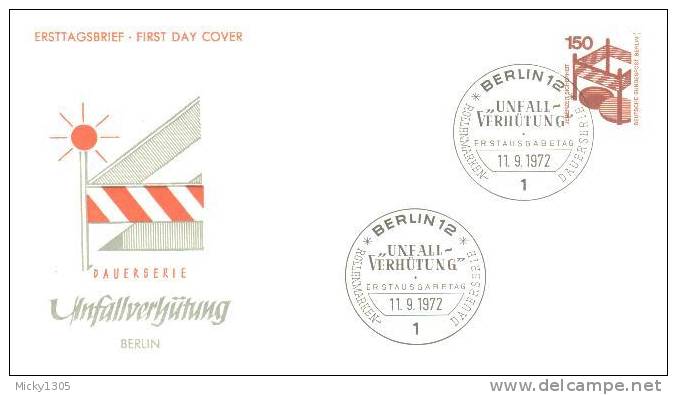 Germany / Berlin - Mi-Nr 411 FDC (q047)- - 1971-1980