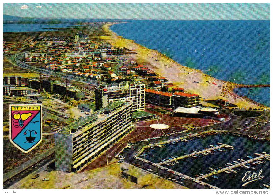 Carte Postale 66.  Saint-Cyprien Vue D´avion Trés Beau Plan - Saint Cyprien