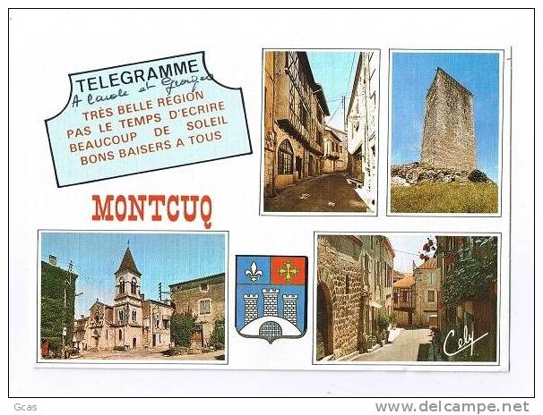 Télégramme De Montcuq - Montcuq