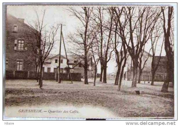 Cpa Deutchland GRIESHEIM Quartier Des Cafés - Griesheim