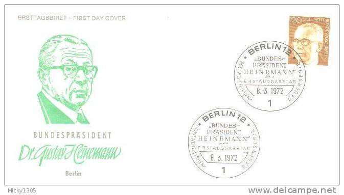 Germany / Berlin - Mi-Nr 395 FDC (q051)- - 1971-1980