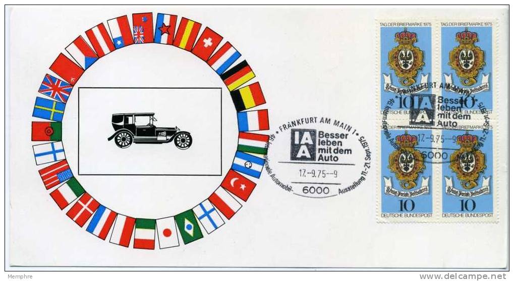 1975  Internationale Automobil Ausstellung Frankfurt/Main Sonderstempel  «Besser Leben Mit Dem Auto» - Briefe U. Dokumente