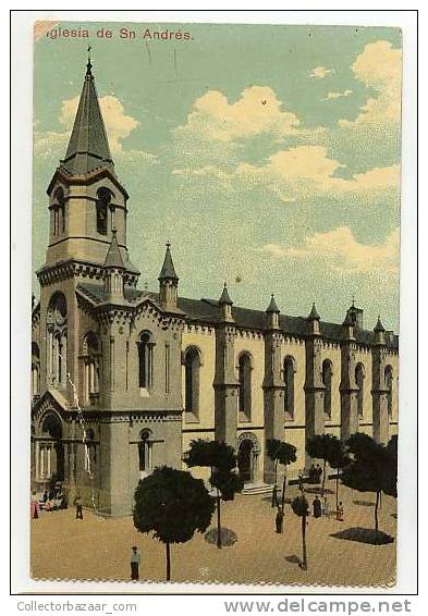 SPAIN ESPAÑA VINTAGE POSTCARD POSTAL Ca1900 Iglesia De San Andrés - La Coruña