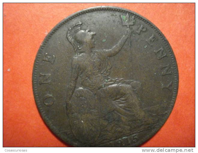 8594 UNITED KINGDOM U.K GRAN BRETAÑA    1 PENNY     AÑO / YEAR   1917    MNB- / VF- - D. 1 Penny