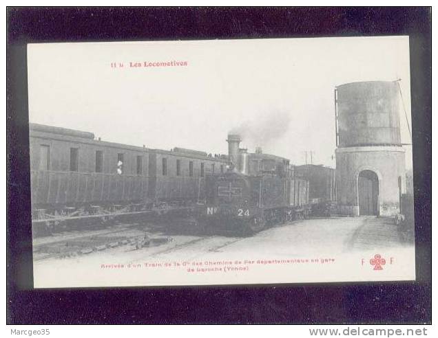 Arrivée D'un Train Des Chemins De Fer Départementaux En Gare De Laroche édit.fleury  N° 11L Tramway  Belle Carte - Laroche Saint Cydroine