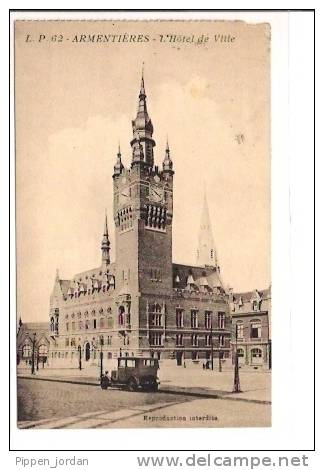 59 ARMENTIERES * L'Hotel De Ville * Belle CPA 1935 - Armentieres