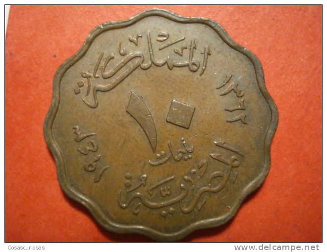 8610 EGYPT EGYPTE EGIPTO  10 MILLIENES        AÑO / YEAR   1943   EBC / EF - Egipto