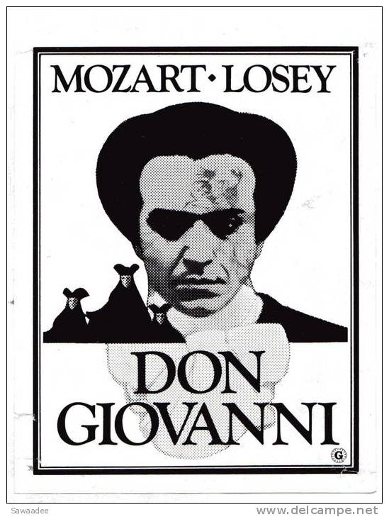 PAVE DE PRESSE - FILM DON GIOVANNI DE JOSEPH LOSEY - OPERA - MOZART - Otros & Sin Clasificación