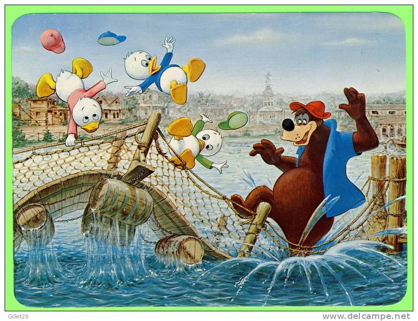 DISNEYWORLD - BRER BEAR - HUEY,DEWEY & LOUIE - B´AR-REL BRIDGE BOUNCIN - DIMENSION 13X17 Cm - - Disneyworld