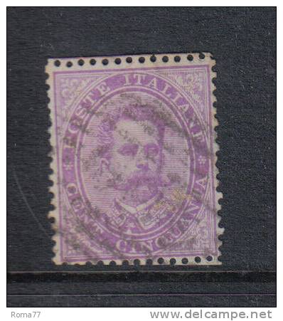 3RG54 - REGNO , 50 Cent Violetto N. 42 - Gebraucht