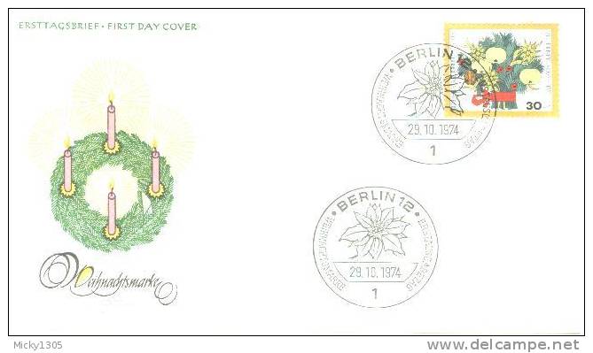 Germany / Berlin - Mi-Nr 481 FDC (q084)- - 1971-1980