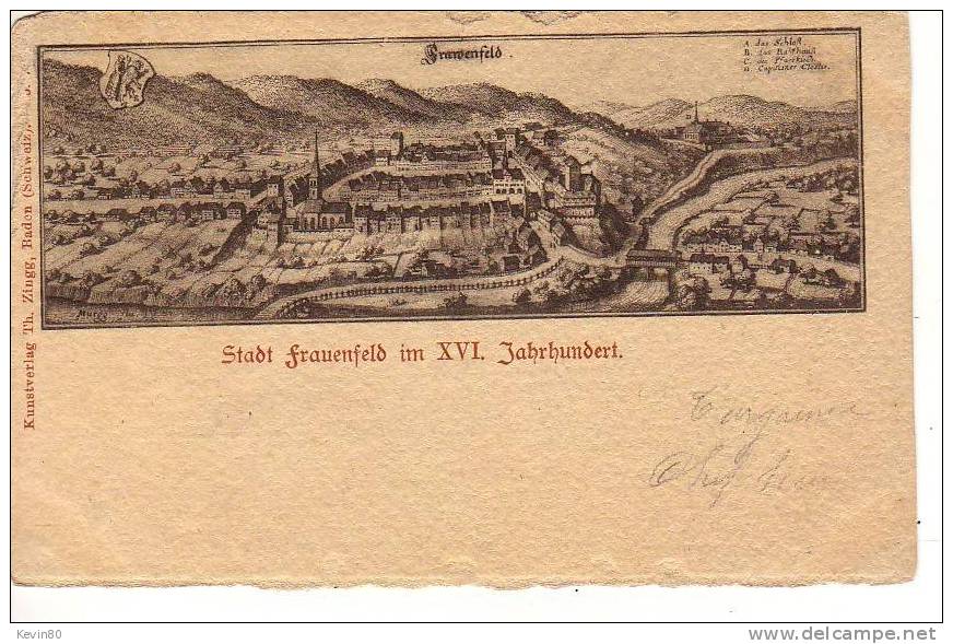 SUISSE Stadt Frauenfeld Im XVI Jahrhundert - Frauenfeld