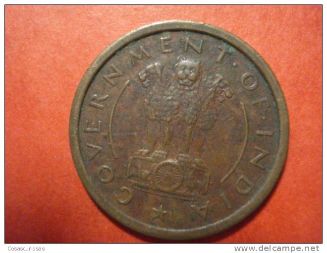 8717 INDIA INDIE  ONE PICE CECA HYDERABAD RARE  CABALLO HORSE    AÑO / YEAR   1953   STAR  MBC+ / VF - Inde