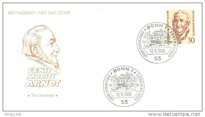 Germany - Mi-Nr 611 FDC (q132)- - 1961-1970