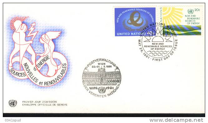 1981 ONU FDC  énergie Energia Energy - Other & Unclassified