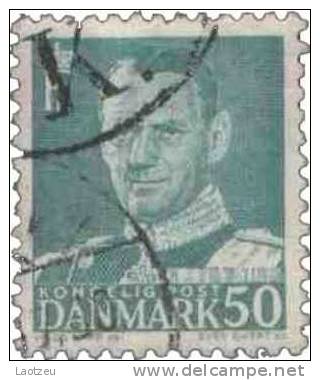 Danemark 1948. ~ YT 327A - 50 Ø Roi Frédérix IX - Oblitérés