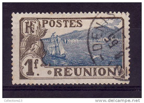 REUNION - 69 Oblitéré (variété Corde Du Drapeau Cassée) - Used Stamps