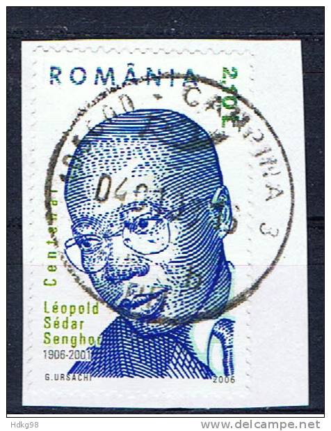 RO Rumänien 2006 Mi 6050 Leopold Sedhar Senghor - Oblitérés