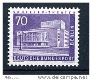 Berlin  Schiller Theatre  YV:134     Mi 152     Cote 32 E - Unused Stamps