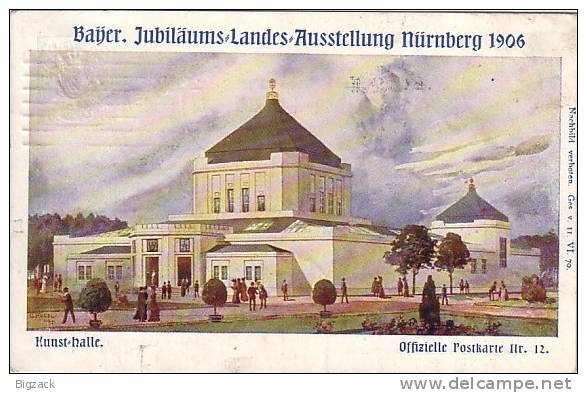 Bayern GS Minr.PP15 Bayer. -Jubiläums-Landes-Ausstellung Nürnberg 1906 SST - Sonstige & Ohne Zuordnung