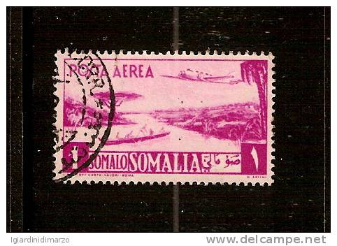 SOMALIA A.F.I. - 1950 - Posta Aerea - Valore Usato Da 1 S. Della Serie Pittorica - In Ottime Condizioni - DC1815. - Somalia (AFIS)