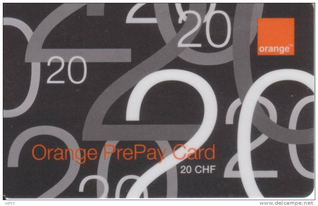 Orange PrePay Card 20 CHF - Opérateurs Télécom