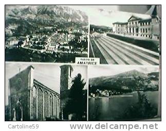 AMATRICE SALUTI E VEDUTE  V1957 L3887 - Rieti