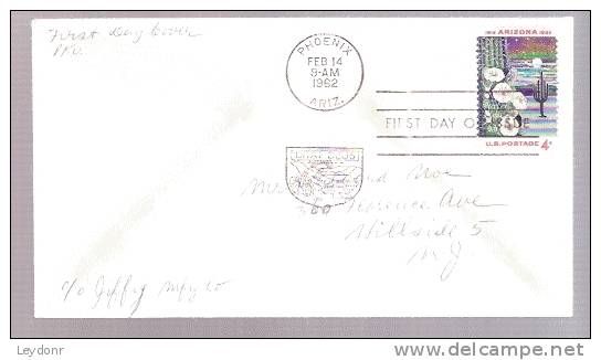 FDC 50th Anniversary Of Arizona Statehood 1962 - 1961-1970