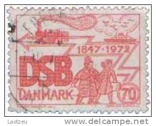 Danemark  537 (1972). - Chemln De Fer Danois - Usado