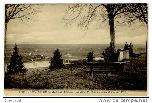 Saint-Sever-sur-Adour - Le Rond-Point De Morlanne Et Vue Sur Péré  -2757 - Saint Sever