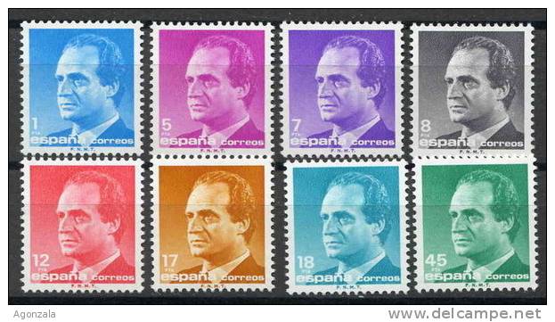 SERIE TIMBRES ESPAGNE NOUVEAUX 1985 SÉRIE DE BASE - ROI JUAN CARLOS I - Familias Reales